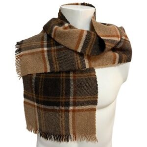Vintage Sears Tartan Lambswool Scarf